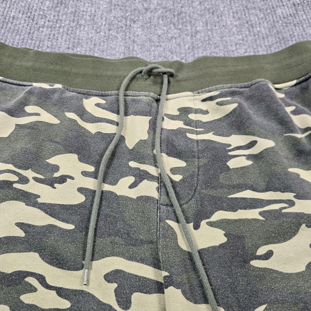 True Religion Jogger Pants Mens 2XL‎ Green Camo Fleece Drawstring Waist Pockets - Picture 3 of 14